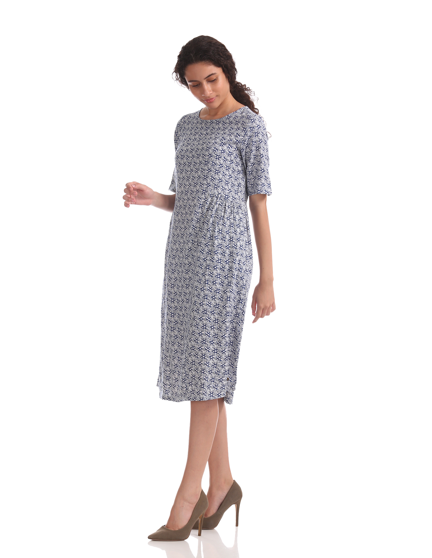 U.S. Polo Assn. Women Casual Wear Printed Dress